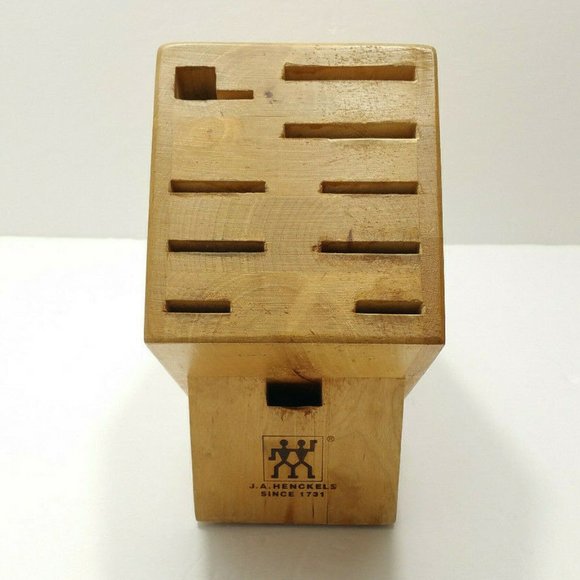 *SOLD* 14 ZWILLING J.A. HENCKELS 10 Slot Knife Block 4116E1M - Picture 1 of 10